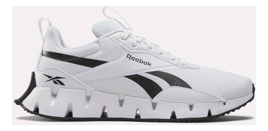 Мужские кроссовки Reebok ZIG DYNAMICA STR, размер 11, Ftwwht - Ftwwht - Cblack, для бега - 1