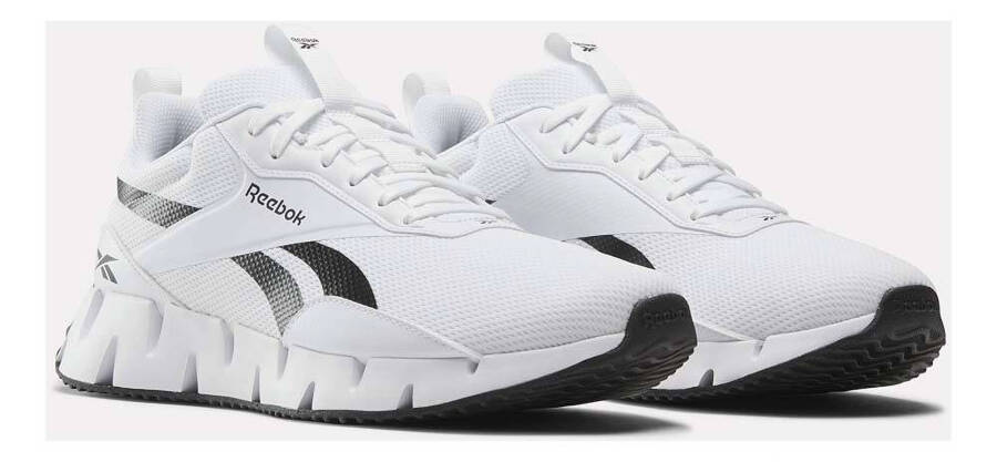 Мужские кроссовки Reebok ZIG DYNAMICA STR, размер 11, Ftwwht - Ftwwht - Cblack, для бега - 3