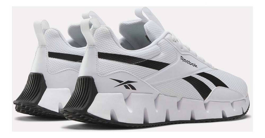 Мужские кроссовки Reebok ZIG DYNAMICA STR, размер 11, Ftwwht - Ftwwht - Cblack, для бега - 4