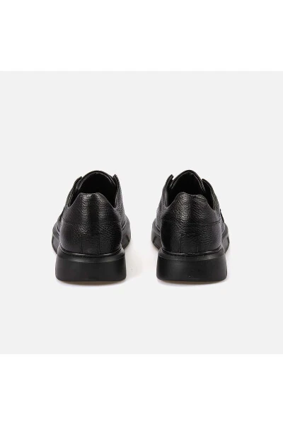 Мужские повседневные черные туфли из натуральной кожи на подошве Eva - 4
