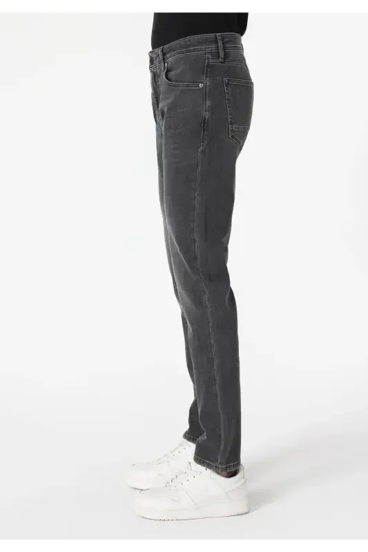 Мужские синие брюки Karl с заниженной талией, прямого кроя, regular fit. - 5