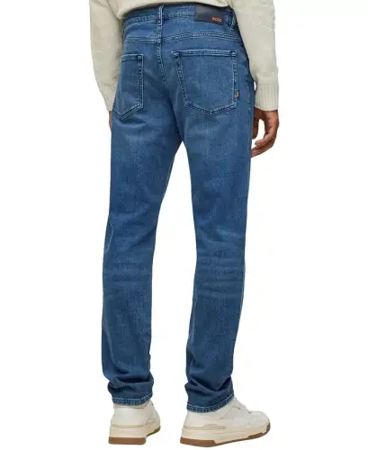 Мужские синие джинсы Comfort-Stretch стандартного кроя - Medium Blue - 3