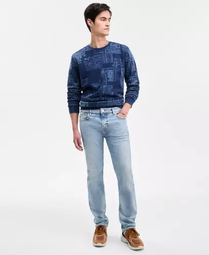 Мужские Slim Straight Fit Джинсы -Флетчер - 3