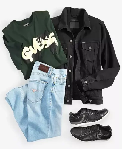 Мужские Slim Straight Fit Джинсы -Флетчер - 9