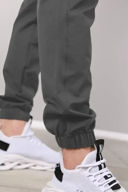 Мужские спортивные штаны парашютная ткань - антрацит - 2