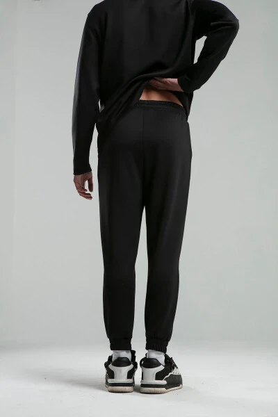 Мужские спортивные штаны с принтом Scuba Black - 5