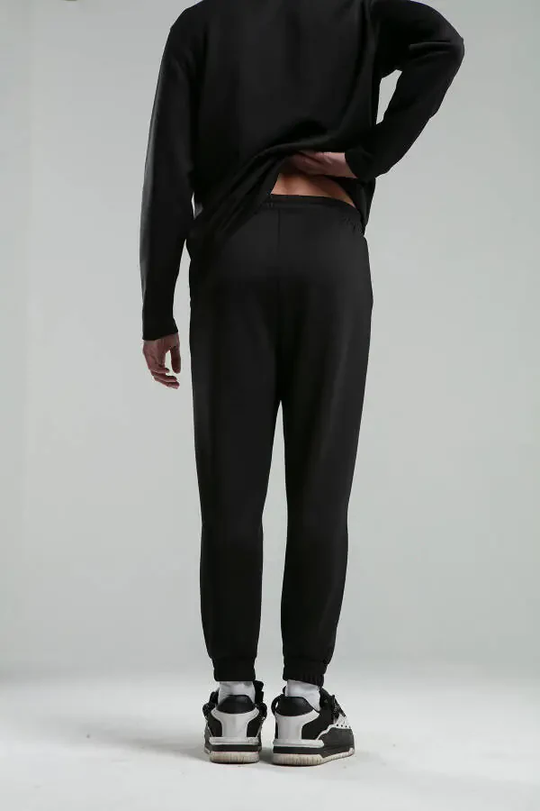 Мужские спортивные штаны с принтом Scuba Black - 5