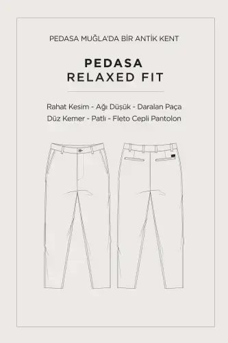 Мужские светло-серые трикотажные брюки морковного кроя с диагональным узором - 5