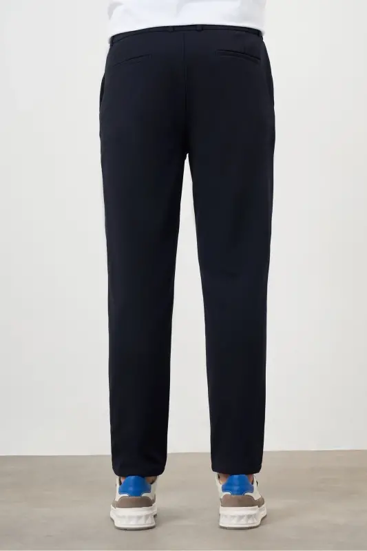 Мужские темно-синие спортивные брюки Slim Fit - темно-синие - 9