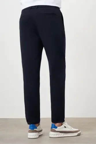 Мужские темно-синие спортивные брюки Slim Fit - темно-синие - 10