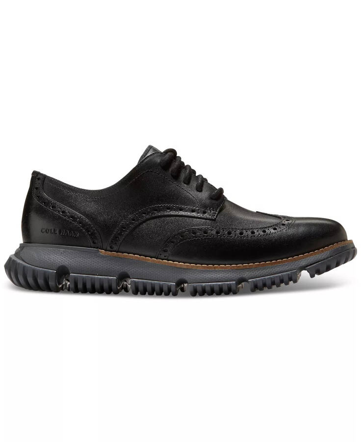 Мужские туфли 4.ZERØGRAND Winter Wingtip Oxford Black Waterproof - 2