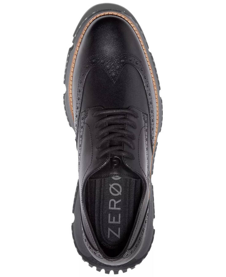 Мужские туфли 4.ZERØGRAND Winter Wingtip Oxford Black Waterproof - 3