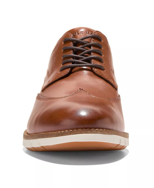 Мужские туфли Flex Grand Wingtip со шнурками British Tan-Ivory - 2