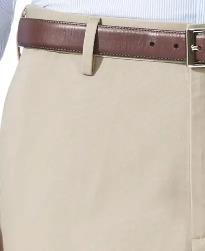 Мужские удобные брюки цвета хаки свободного кроя, тянущиеся — британский хаки. - 3