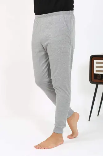 Мужские хлопковые пижамные штаны Angelino, серые, 27551 - 8