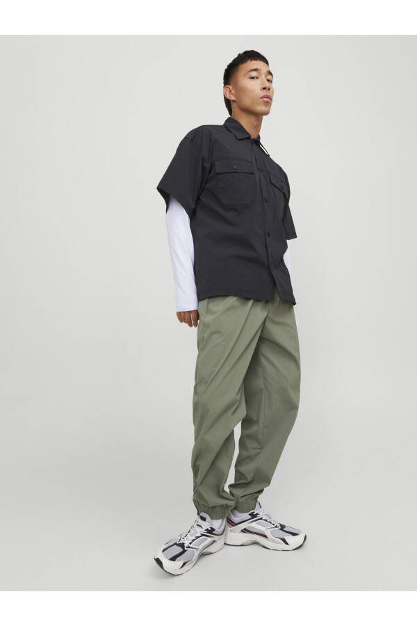 Мужские зеленые брюки Jack Jones Jpstkarl Jjhook Jogger Ln - 3