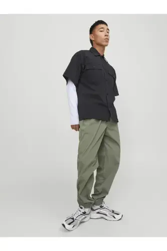 Мужские зеленые брюки Jack Jones Jpstkarl Jjhook Jogger Ln - 5