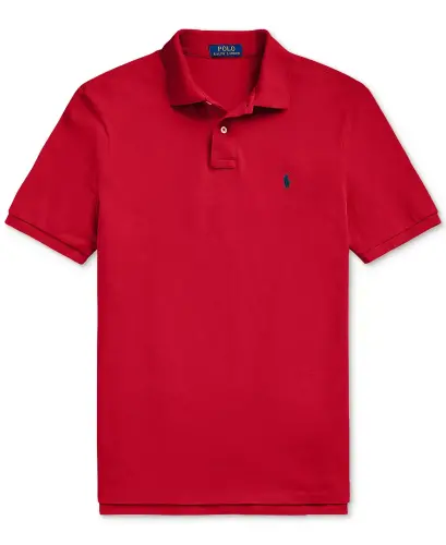 Мужское поло Classic-Fit Mesh Polo-Rl2000 красного / синего цвета - 5