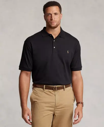 Мужское поло Classic Fit Soft Cotton Polo-Polo Black - 1