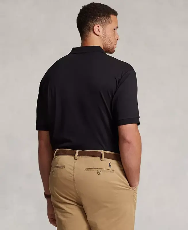 Мужское поло Classic Fit Soft Cotton Polo-Polo Black - 4