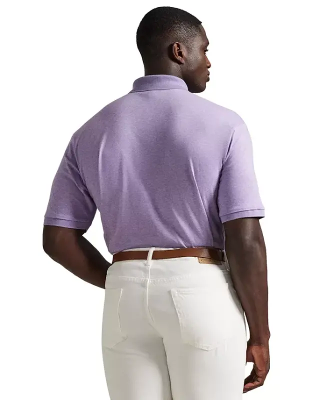 Мужское поло Classic Fit Soft Cotton Polo-Polo Black - 12