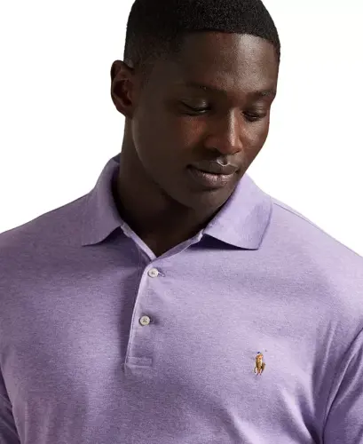 Мужское поло Classic Fit Soft Cotton Polo-Polo Black - 15