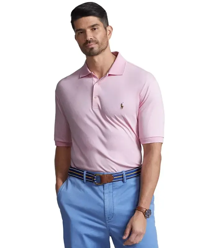 Мужское поло Classic Fit Soft Cotton Polo-Polo Black - 32