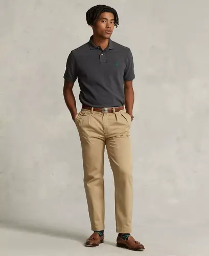 Мужское поло в сетку приталенного силуэта на заказ - POLO RALPH LAUREN (1)