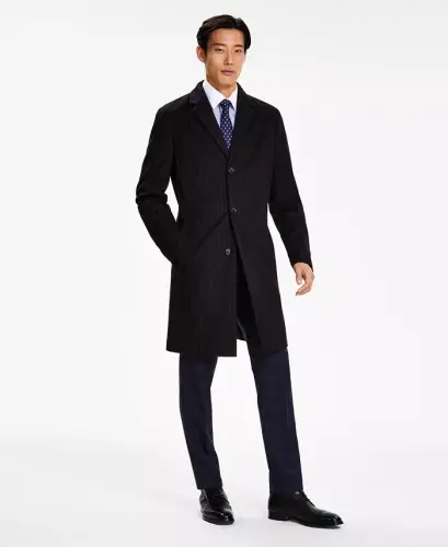 Мужское шерстяное пальто Addison приталенного кроя - TOMMY HILFIGER (1)