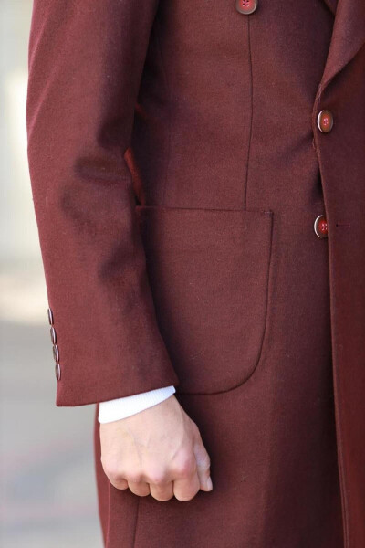 Мужское зимнее шерстяное пальто - 5