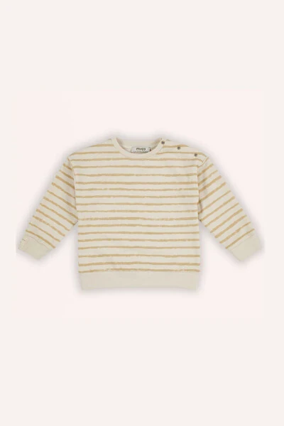 Мужской бежевый свитшот с мультяшным принтом для малыша - PANÇO