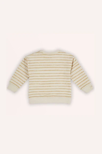 Мужской бежевый свитшот с мультяшным принтом для малыша - PANÇO (1)