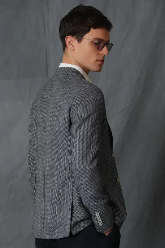 Мужской блейзер Cosı Sport Slim Fit темно-синий - 6