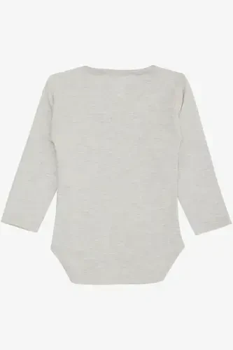 Мужской боди-слип с кнопками, принт 