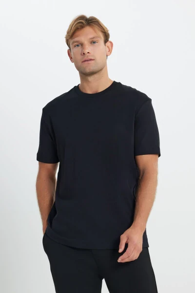 Мужской черный 100% хлопок Modern Fit обычный крой Bis - 3