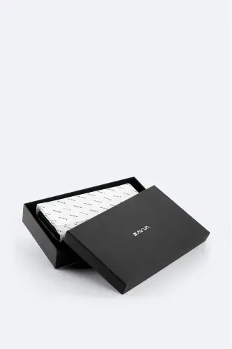 Мужской черный кожаный кошелек B009561 - 7