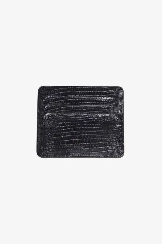 Мужской черный пояс в подарочной коробке из дерева - набор аксессуаров для карт Groom's Box - 5