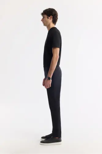 Мужской черный Slim Fit классический пояс хлопковый мягкий Tu - 2
