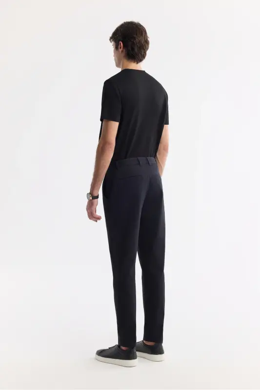 Мужской черный Slim Fit классический пояс хлопковый мягкий Tu - 3