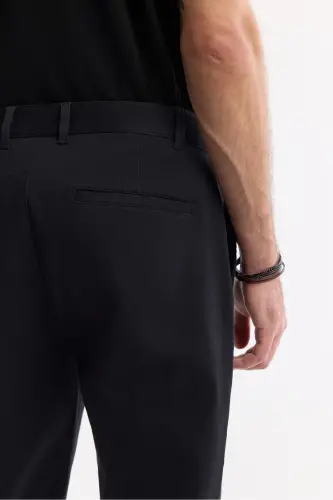 Мужской черный Slim Fit классический пояс хлопковый мягкий Tu - 5