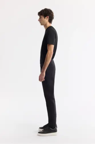 Мужской Черный Slim Fit Классический Ремень Армюр Хлопок 5 - 3