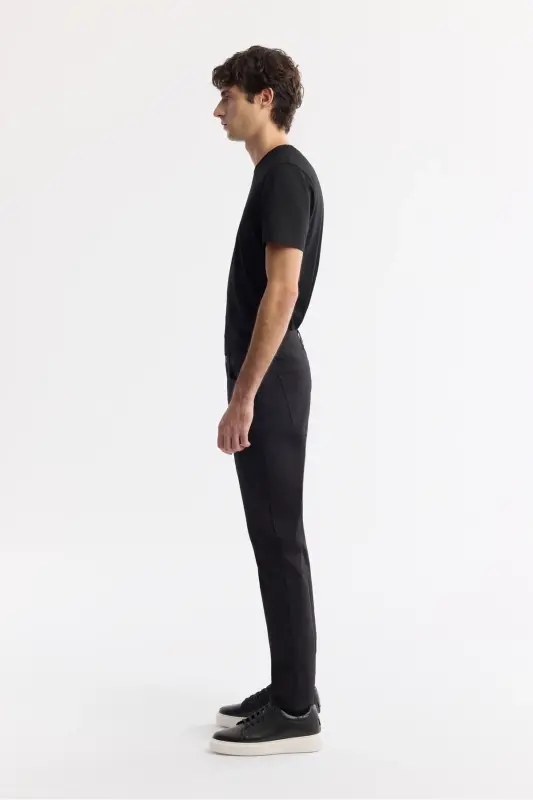 Мужской Черный Slim Fit Классический Ремень Армюр Хлопок 5 - 3