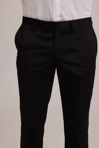 Мужской черный смокинг с ласточкиным воротником Slim Fit - 6