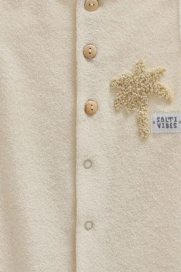 МУЖСКОЙ ДЕТСКИЙ КОМБИНЕЗОН 100% ХЛОПОК С ПАЛЬМОВЫМ РИСУНКОМ 2025 - 2