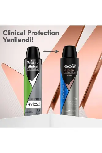 Мужской дезодорант-спрей Men Clinical Protection Confidence 96 часов защиты 150 мл X2 - 7