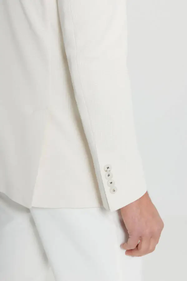 Мужской Экрю 360 Тянущийся Хлопок Эластичный Слим - 7