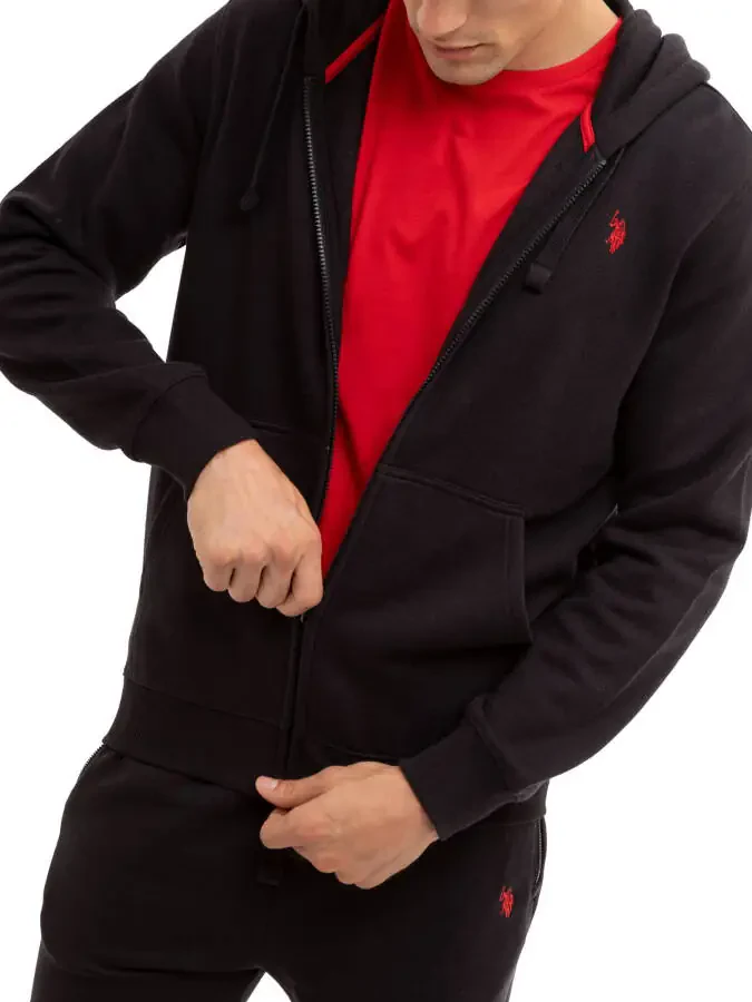 Мужской флисовый худи на молнии U.S. Polo Assn. - 5