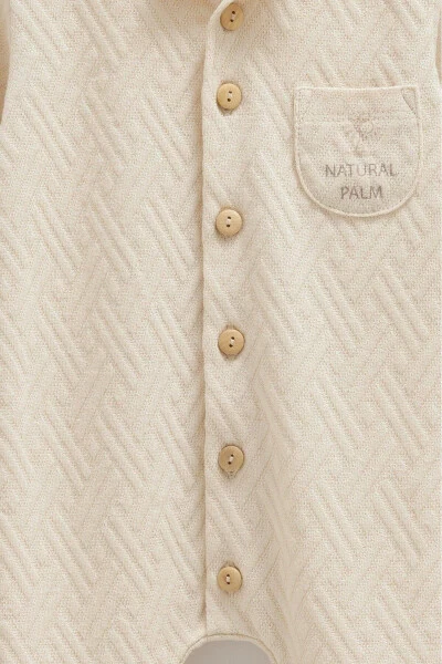 МУЖСКОЙ КОМБИНЕЗОН ДЛЯ МАЛЫША 100% ОРГАНИЧЕСКИЙ ХЛОПОК (1-3, 3-6 МЕСЯЦЕВ С НОСКАМИ 6-9, 9-12 МЕСЯЦЕВ БЕЗ НОСКОВ) - 4