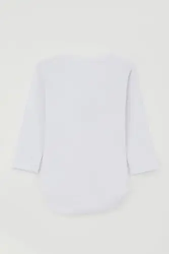 Мужской комбинезон с кнопками, боди с принтом счастливого динозавра 9 мес.-3 года, белый - BREEZE (1)