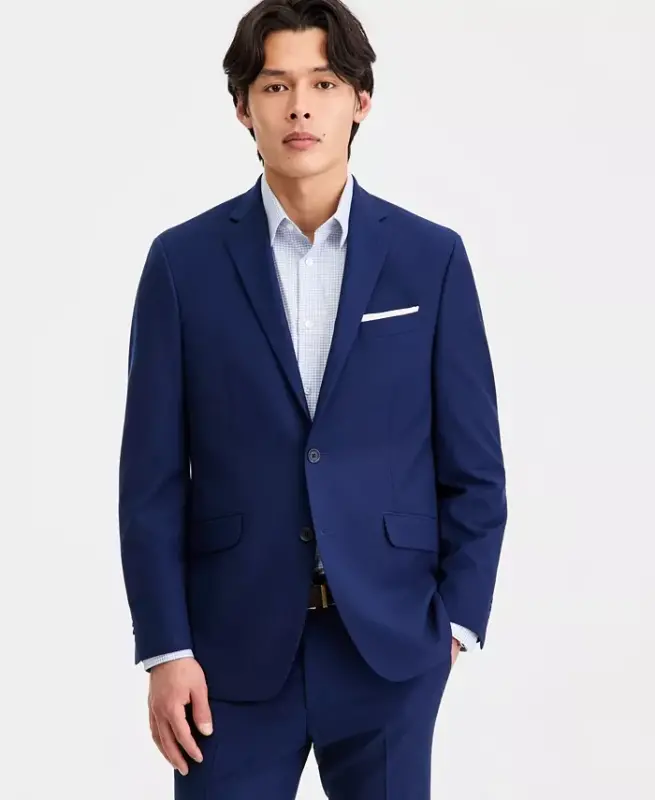 Мужской костюм Techni-Cole Separate Slim-Fit, пиджак — синий - 3